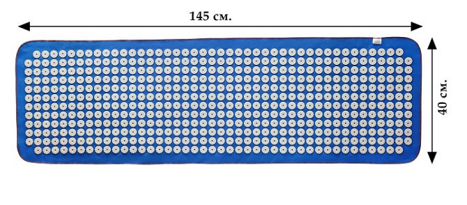 Аппликатор Кузнецова Коврик серия Eko-Max 520, 40x145 см, Синий – Массажный коврик для расслабления Ивано-Франковск - изображение 4