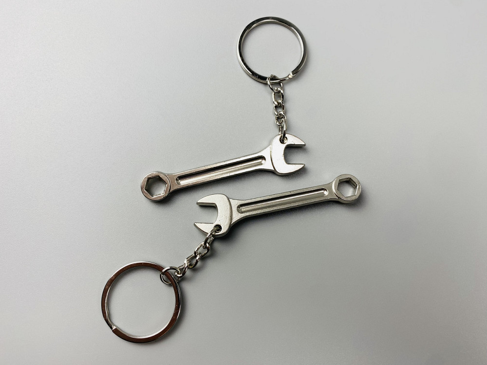 Автомобільний брелок ріжково-накидний ключ, брелок на ключі для водія, брелок металевий на авто ключі Мукачево - фото 8