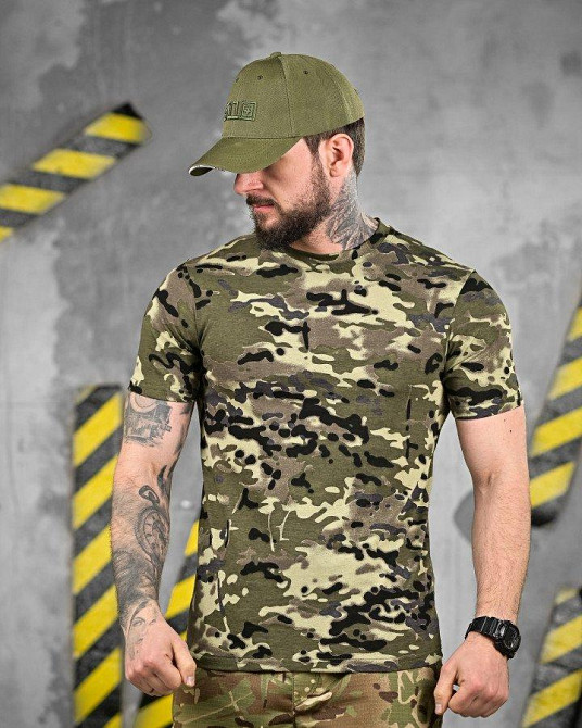 ХЛОПКОВА тактична футболка PATRIOT MultiCam green ДЛ6384 Одеса - фото 2