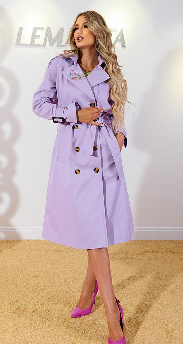 Коттоновий тренч з вишивкою (42) Київ - фото 1