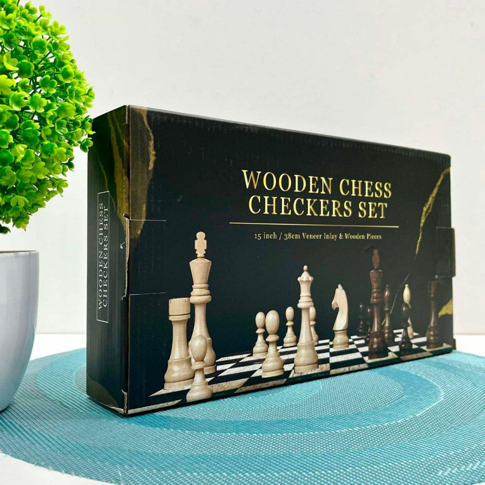 Шахи дерев'яні класичні магнітна дошка 30x32 см (TD202306) Чернігів - фото 5