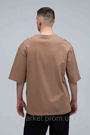 Футболка оверсайз RAY OVERSIZE мужская коричневая (U0104M-Brown) Киев
