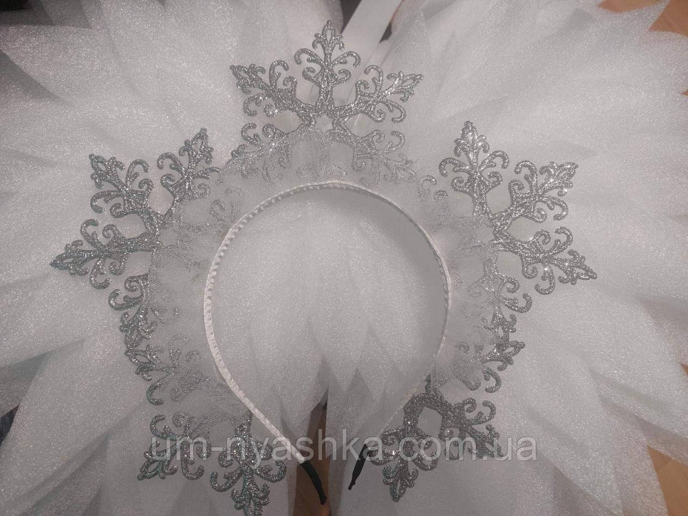 Обруч ободок Снежинка корона Снежная королева серебро Кривой Рог - изображение 2
