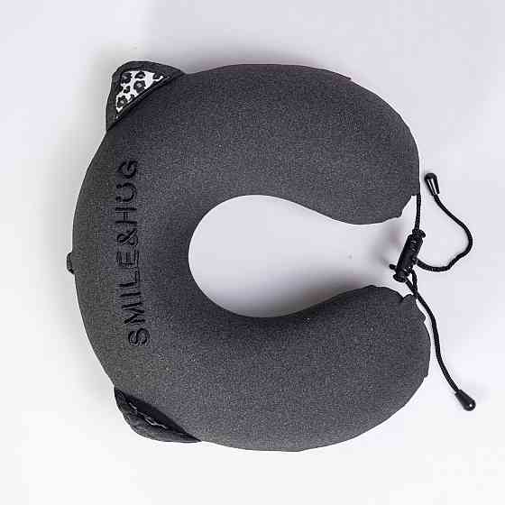 Подушка для шеи U-образная темно-серая Smile&Hug Киев