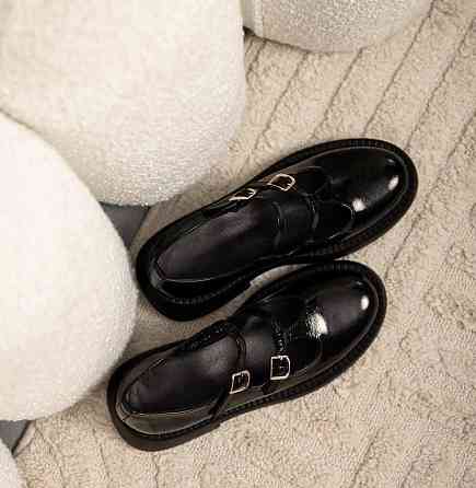 Jasmine Туфли женские Jasmine черные лаковые натуральная кожа классические на низком ходу разме Коломия