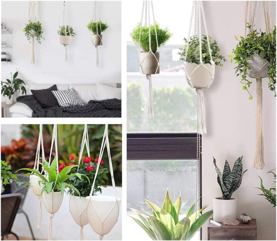 Набір підвісних кашпо з макраме 6шт Луцк