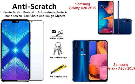 Защитное стекло NeoGlass для Samsung Galaxy A20 2019, Galaxy A20s 2019 – ультрапрозрачное и устойчивое Киев