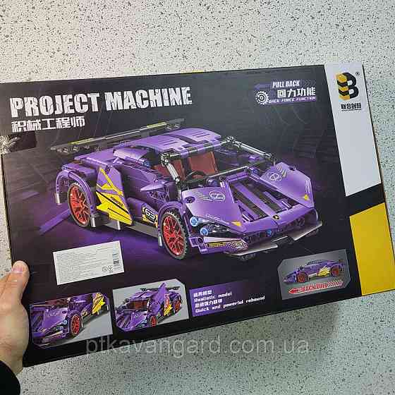 Конструктор машинка Ламборджини 470 деталей Техник JKC 7113 фиолетовый Хмельницкий