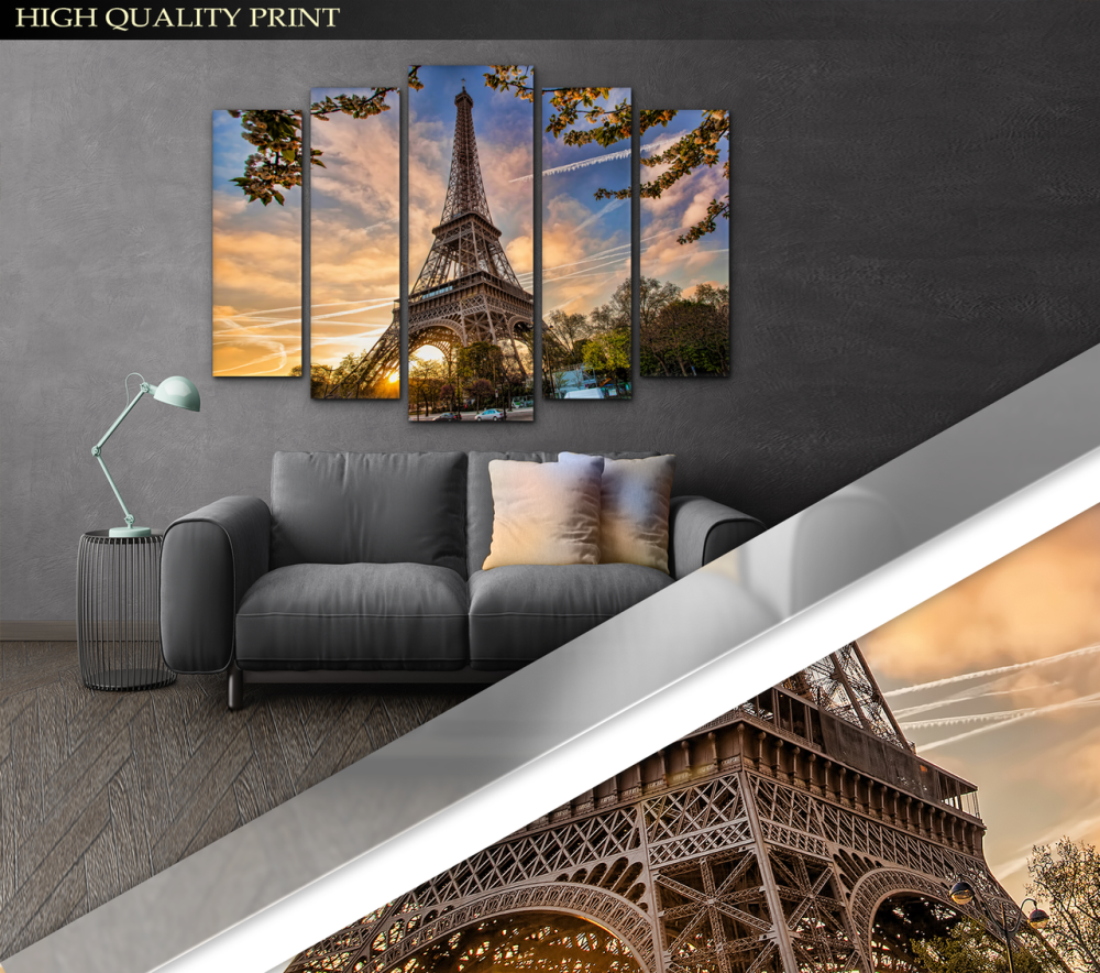 Модульна картина Париж Art-293_5 ( 80х118см ) Київ - фото 3