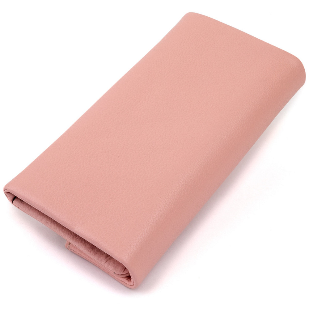 Клатч конверт с карманом для мобильного кожаный женский Розовый (ST Leather) Киев - изображение 6