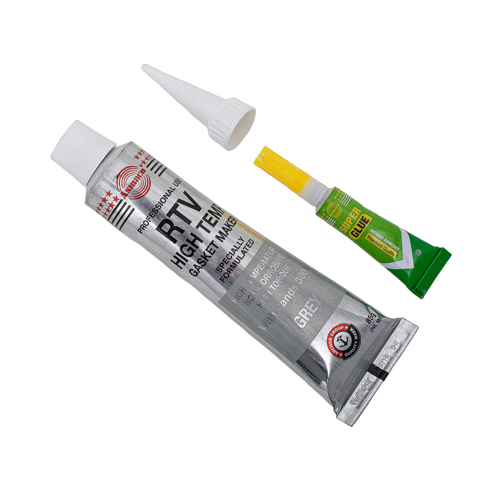 Asmaco Герметик силиконовый RTV формирователь прокладок высокотемпературный +300°С серый 85г ОА Коломыя - изображение 4