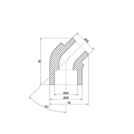 Уголок PPR Thermo Alliance 25, 45° Киев