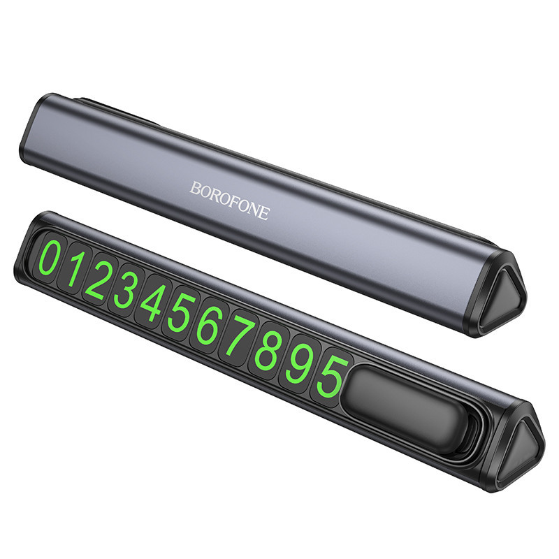 Парковочная карта BOROFONE FC3 Ronny can hidden parking sign Black Metal Gray Одесса - изображение 1