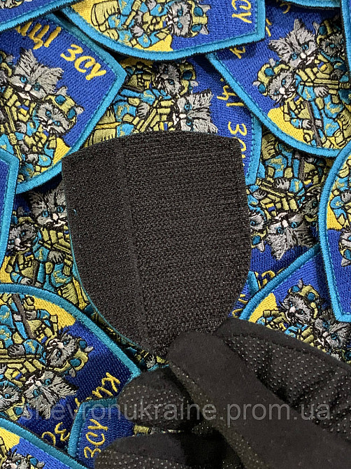 Шеврон киці зсу (Форма щит. На липучці) Розмір 9x7см Київ - фото 6