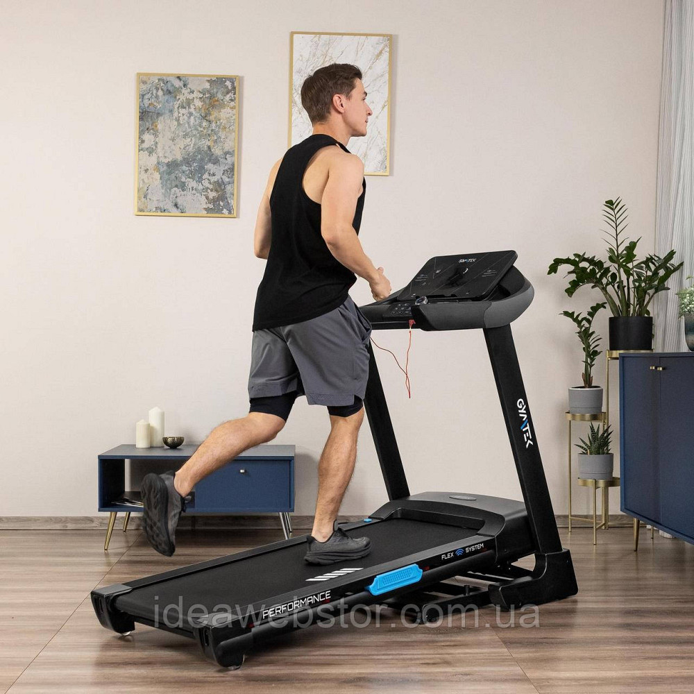 Беговая дорожка GYMTEK XT800 электрическая складная для дома 18 км/ч наклон 15% амортизация двигатель 3.25 к.с. нагрузка до 150 кг Киев - изображение 17