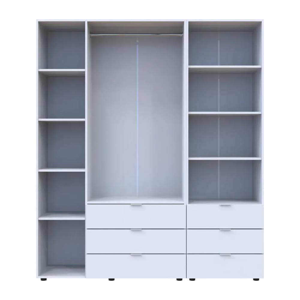 Шкаф для одежды Doros Гелар Белый 3ДСП с пеналом 176.2х49.5х203.4 (DRS-011919) Львов - изображение 7