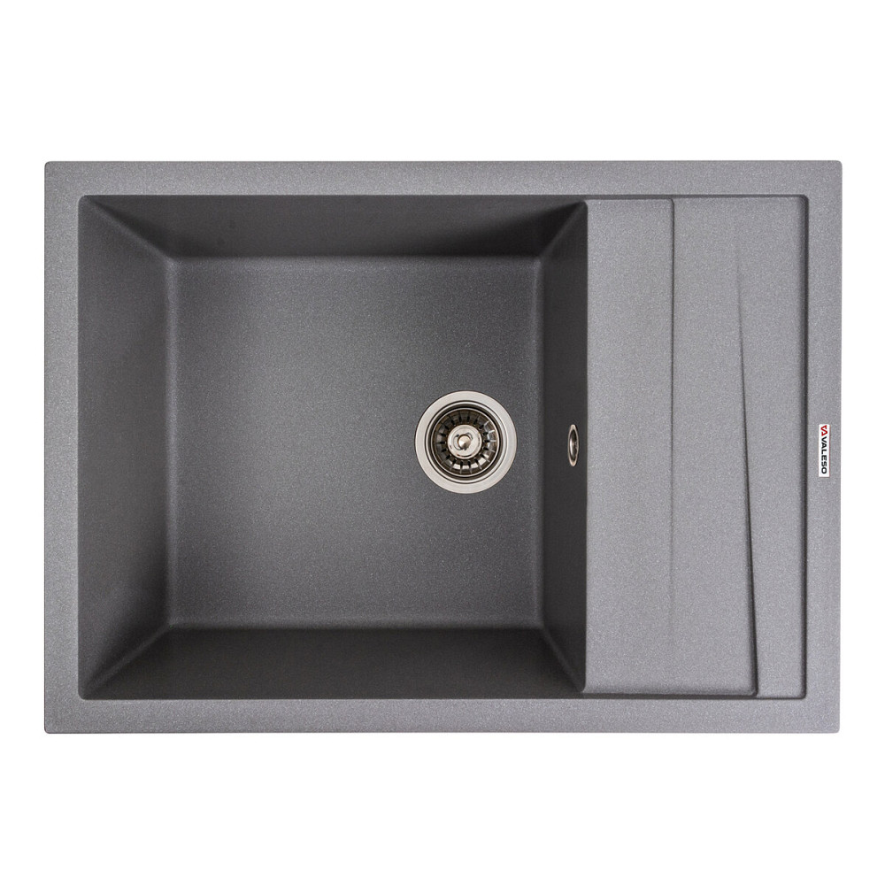 VALESO Кухонна мийка гранітна матова 7050 CASCADA VALESO Сірий мусон Київ - фото 1
