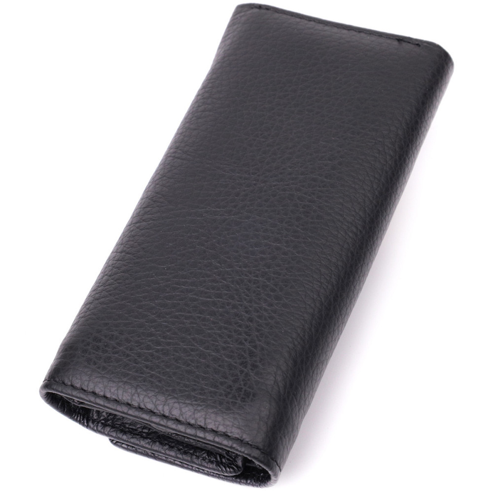 Большая ключница с функцией кошелька из натуральной кожи Черный (ST Leather) Киев - изображение 6
