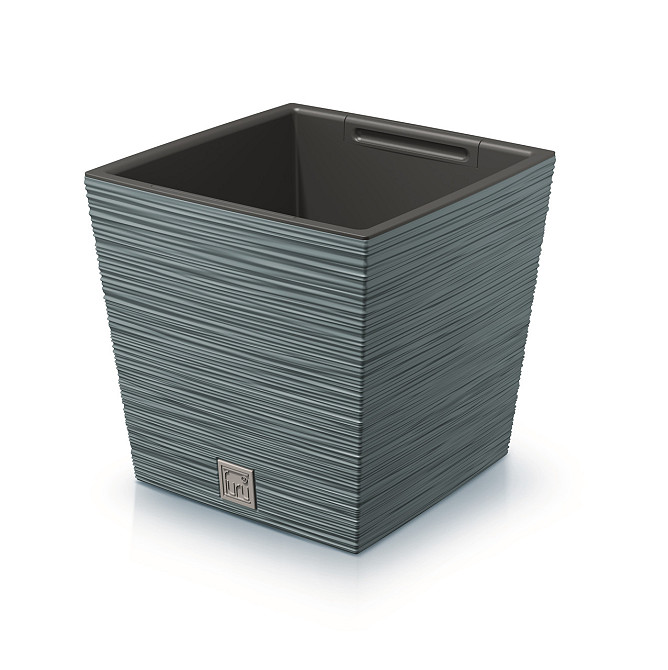 Горшок для растений Prosperplast Furu Square Low - синий, 7,5/10 л Киев - изображение 1