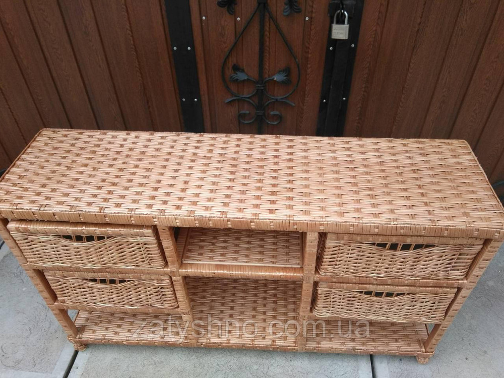 Комод для взуття із лози плетений Київ - фото 4