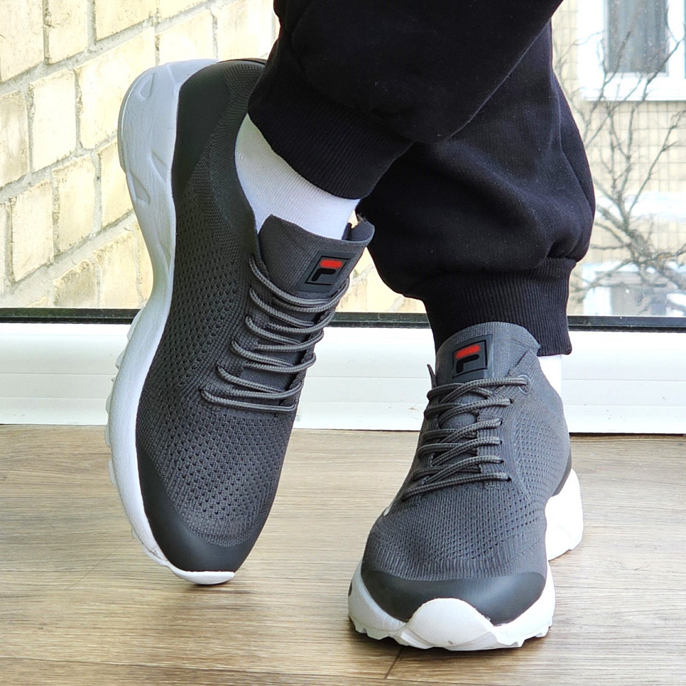 Кроссовки FILA Серые Мужские Фила (размеры: 41,42,43,45) Видео Обзор Днепр - изображение 7