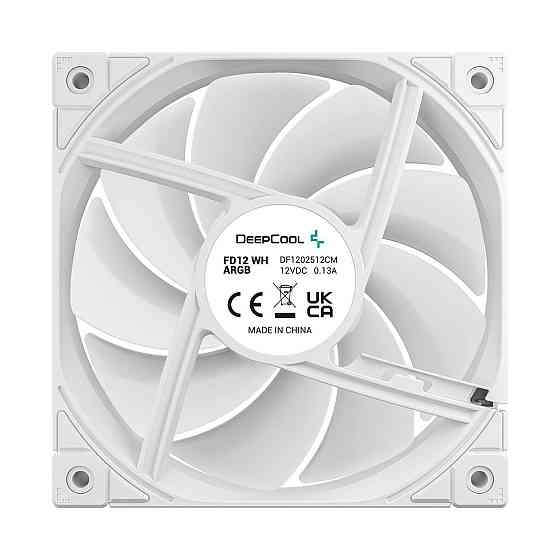 Вентилятор DeepCool FD12 ARGB WH-3 IN 1 ( 498 г ) Харків