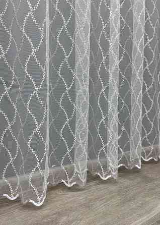 Тюль фатин с вышивкой и люрексом Цвет белый с серебристым 1838т Киев