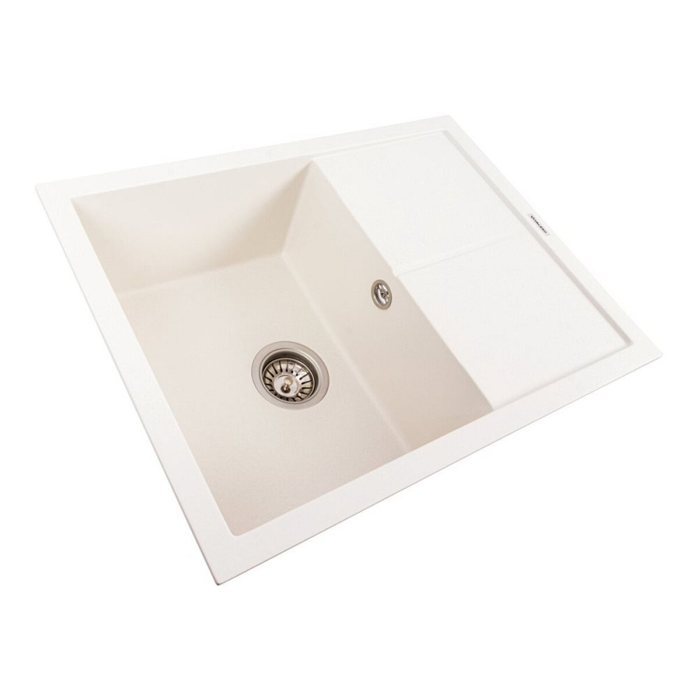 Гранітна мийка VALESO CRIPTA 6550 матова Білосніжна Коломыя - изображение 3