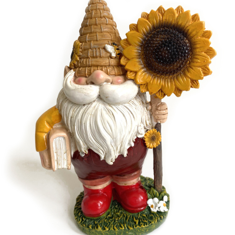 Садова фігурка Гном-Бджоляр 15,5 х 8 х 7.5 см Оберіг для пасіки. Полістоун Одеса - фото 4