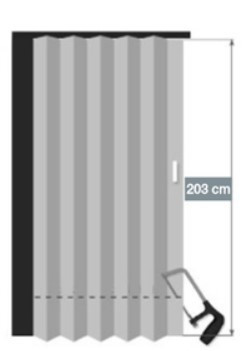 Двері гармошка глуха DiCi Doors  
