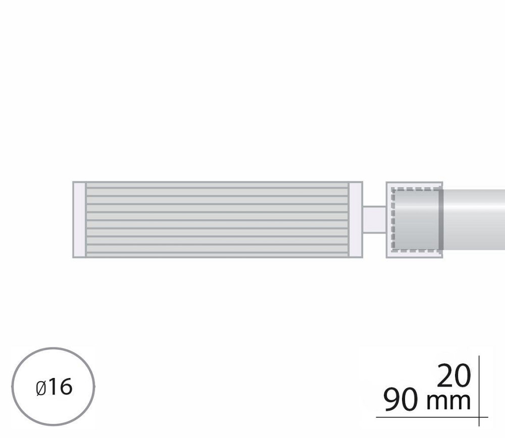 Закінчення для карнизу Orvit ГАЛЕРІЯ 16 мм АНТИК - ЗОЛОТО МАТОВЕ Львів - фото 2
