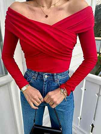 Жіночий романтичний боді з драпіруванням трикотаж масло Одеса