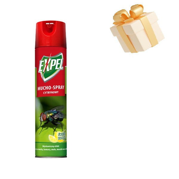 Аерозоль від мух, комарів, молі, мушок Expel цитрусовий, 400мл Дніпро - фото 1