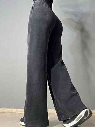 Брюки женские Fashion 771-3 палаццо спортивные вареные тай-дай черные, черный, 2XL Киев