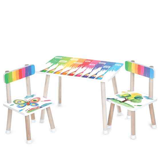 Дитячий столик M 501-28 стільниця 60 х 40 см, 2 стільчики Вінниця