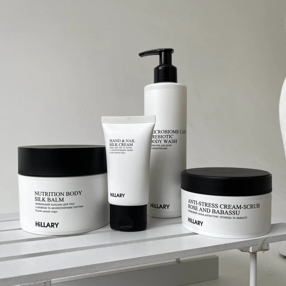 Кремовый скраб-антистресс Роза и бабассу Hillary 200 мл Киев - изображение 4