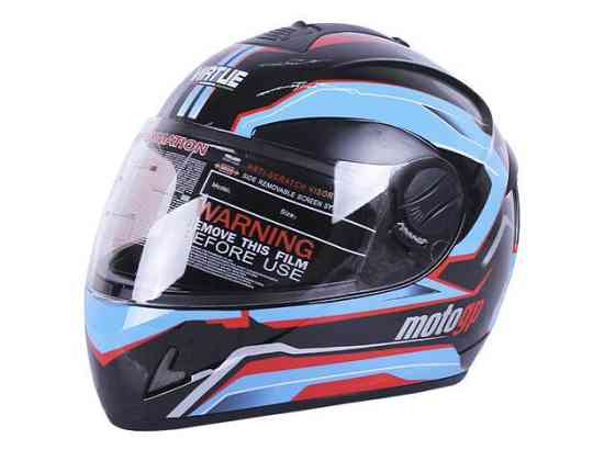 Мотошлем интеграл MD-800 (черно-голубой, size M) Мукачево