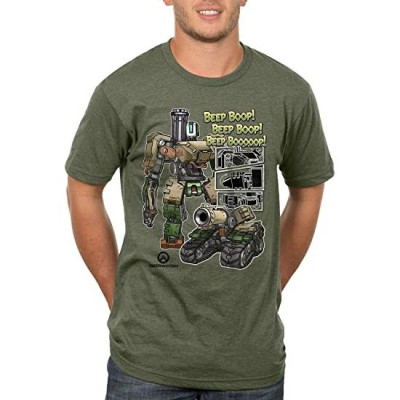 Футболка Jinx Overwatch - Roll Out Premium Tee Olive Heather, L (JINX-8157 OLL) Винница - изображение 2