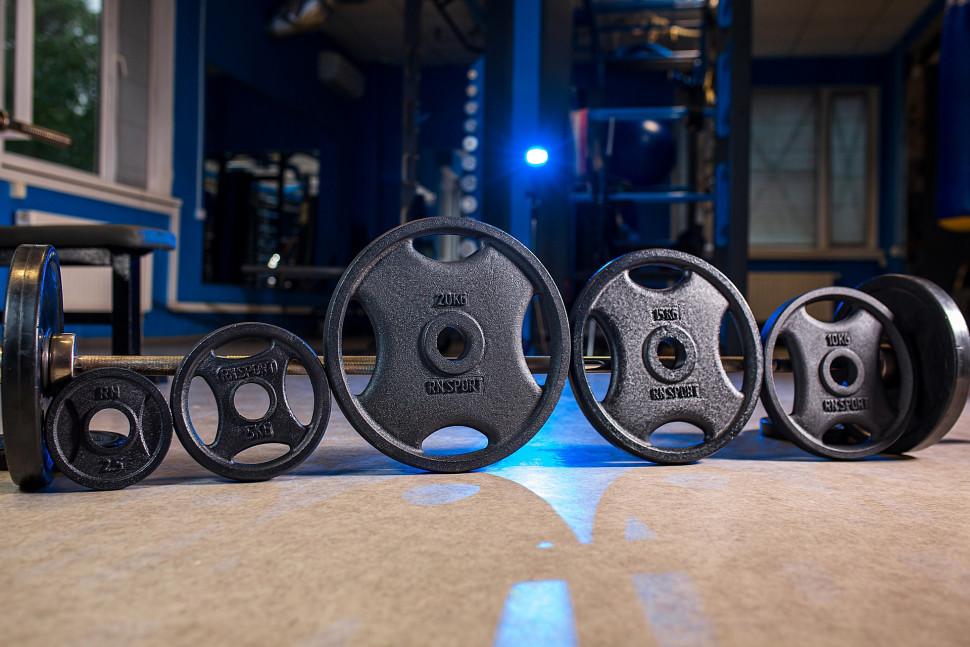 Диск чугунный 20 кг на гриф 50 мм Гантели, гири, штанги и диски металлический Киев - изображение 6