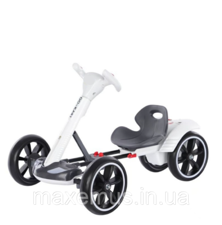 Детский электрокарт с пультом управления мягкими колесами Spoko SP V 1 7 6V 4,5А электрокарт аккумуляторный белый Мостиська