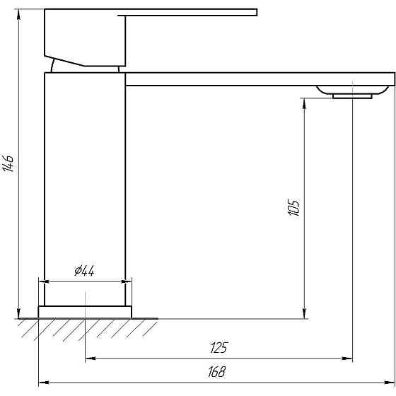 Змішувач для умивальника Globus Lux RING SR-101 (000020887) Київ