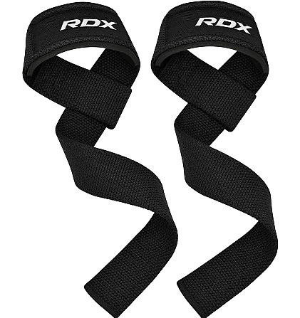 Лямки для тяги RDX W1 Gym Single Strap Black Plus Кам'янське - фото 1