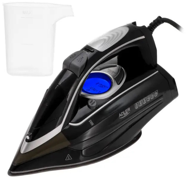 Парова праска Adler AD 5054 з водяним насосом 3000Вт SL-38 Львів - фото 1