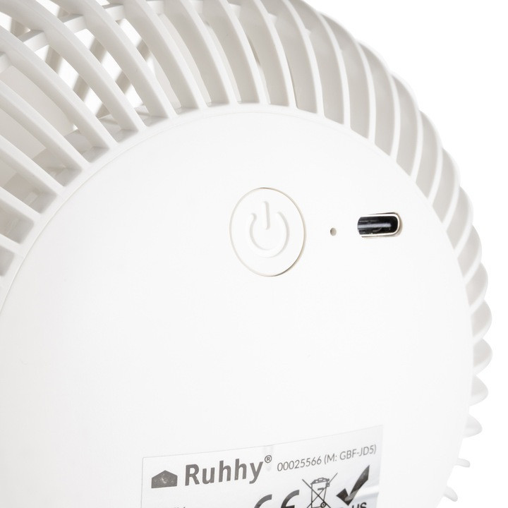 Бездротовий вентилятор USB-C 2 режими роботи із затискачем Ruhhy (25566) 1200 мАг Нововолинськ - фото 4