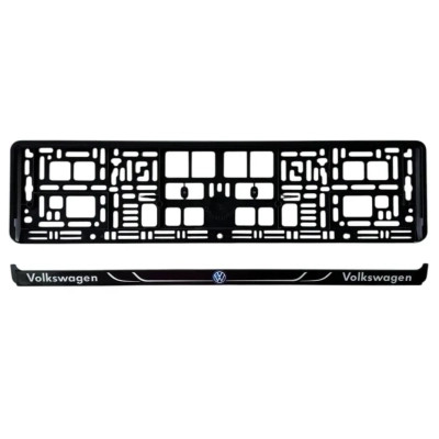 Рамка номерного знака Poputchik Volkswagen (24-118-IS) Винница - изображение 2