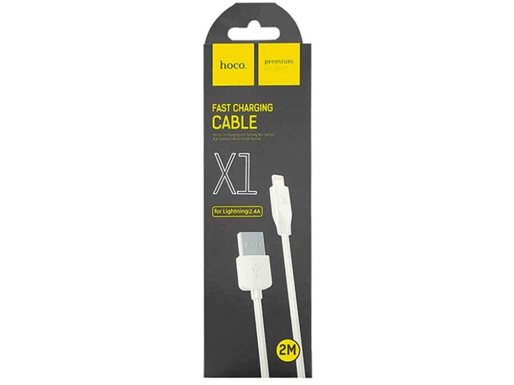 Кабель iPhone Lightning X1 rapid 2м ТМ Hoco Київ - фото 1