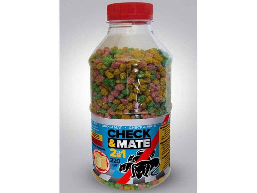 Шах і Мат 2 в 1 MIX (220 г) гранули з ароматом сиру Вінниця - фото 2