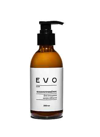 Фізіологічний мус для очищення шкіри обличчя EVO derm 200 мл Винница