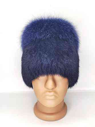 Шапка меховая женская Венера Синий Харьков