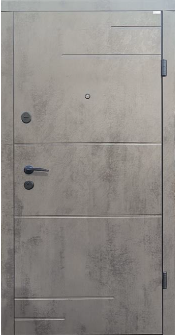 Двері вхідні Бастіон Кордон Кришталь Оксид темний / Оксид світлий 960х2050 мм Київ - фото 1